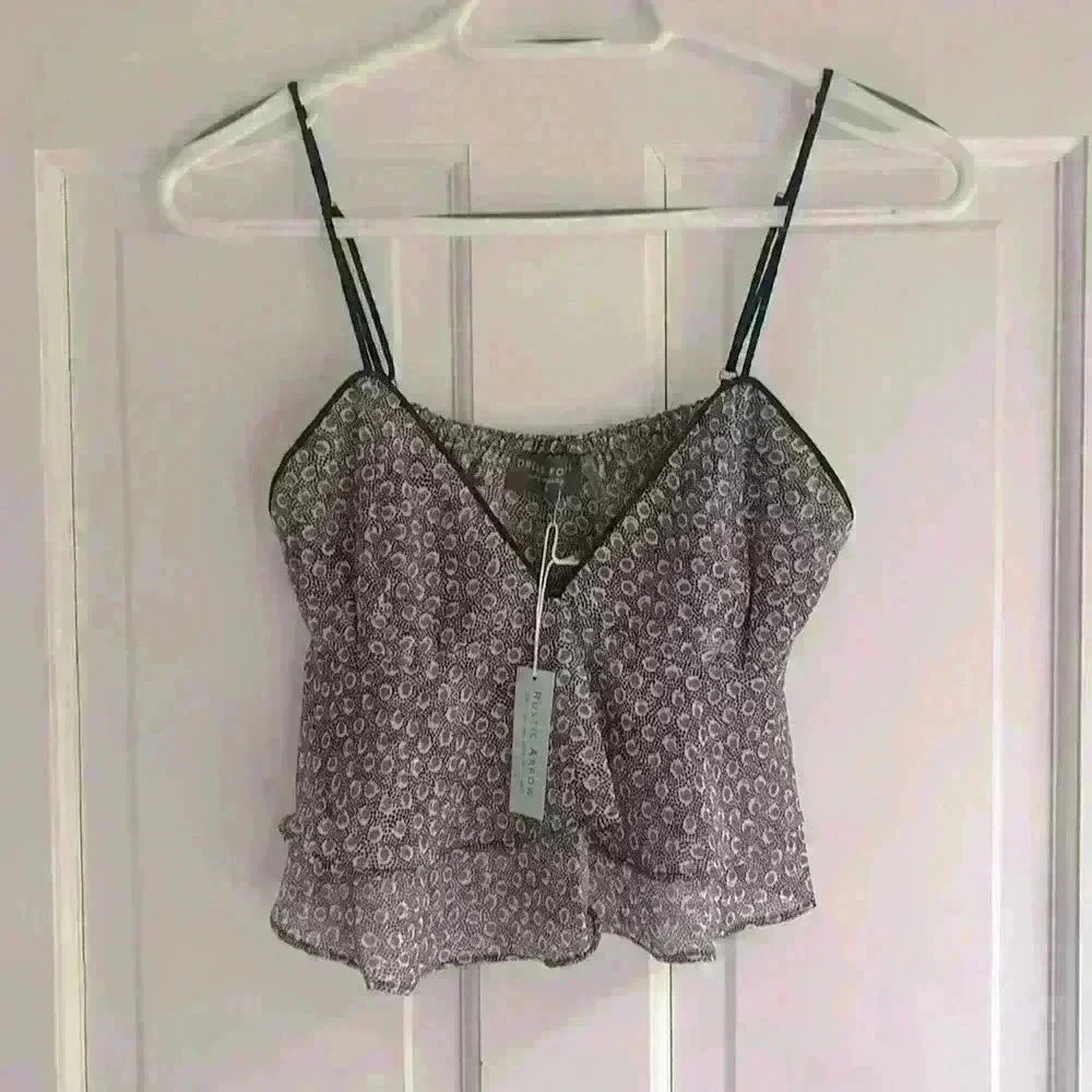 NEW bohemian apple flowy babydoll top NWT academia lagenlook feminine fit flare